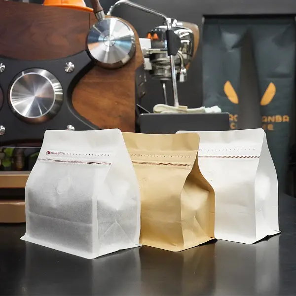 천연 크래프트 페이퍼 150g 가로 스톡 커피백 로스팅 커피 백