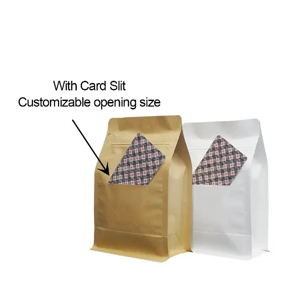 크래프트 종이 커피백 크기 가이드: 250g, 500g, 1kg