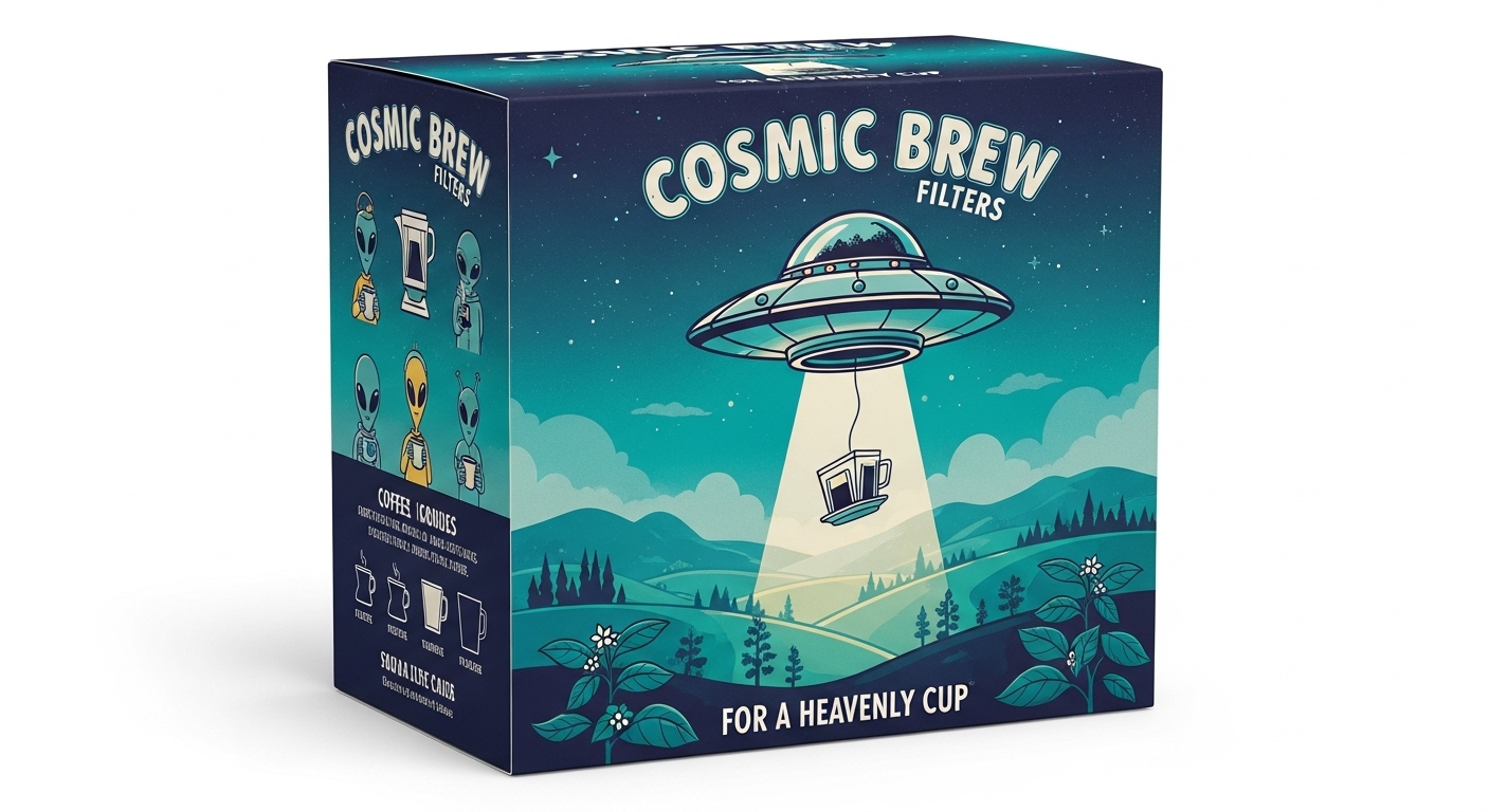 UFO 커피 필터 박스 포장
