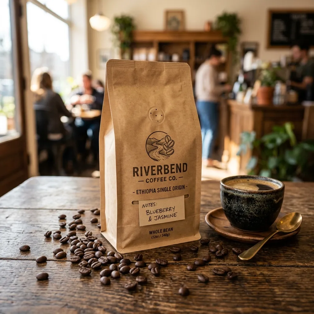 Kraft_paper_coffee_bag_on 표