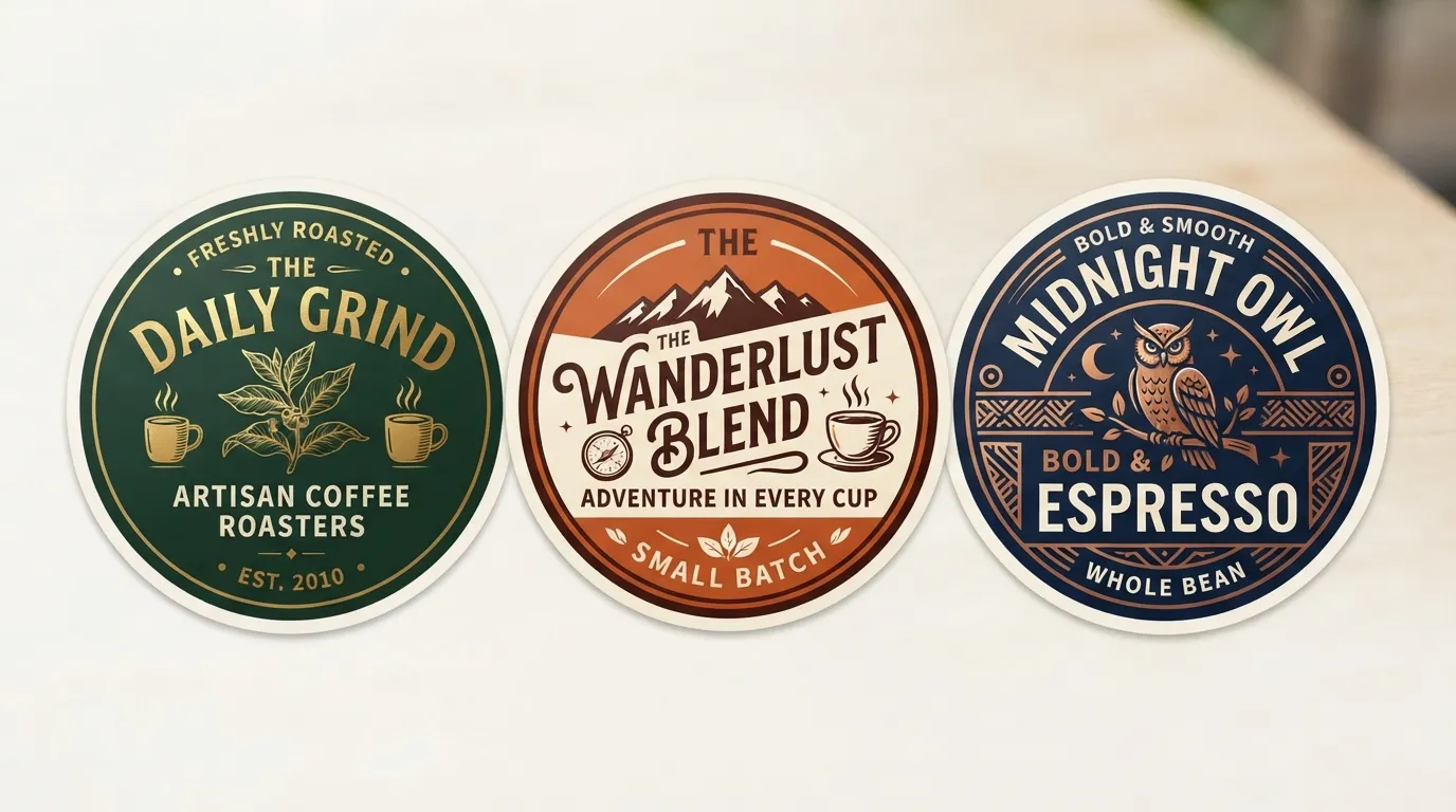 커피 제품 라벨