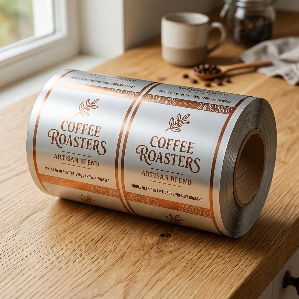 회색 Printed_coffee_packaging_roll_film_