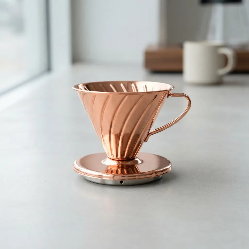 V60-스테인리스 필터 오버 포어-컵